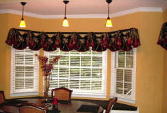 Empire on Valance on Poles  